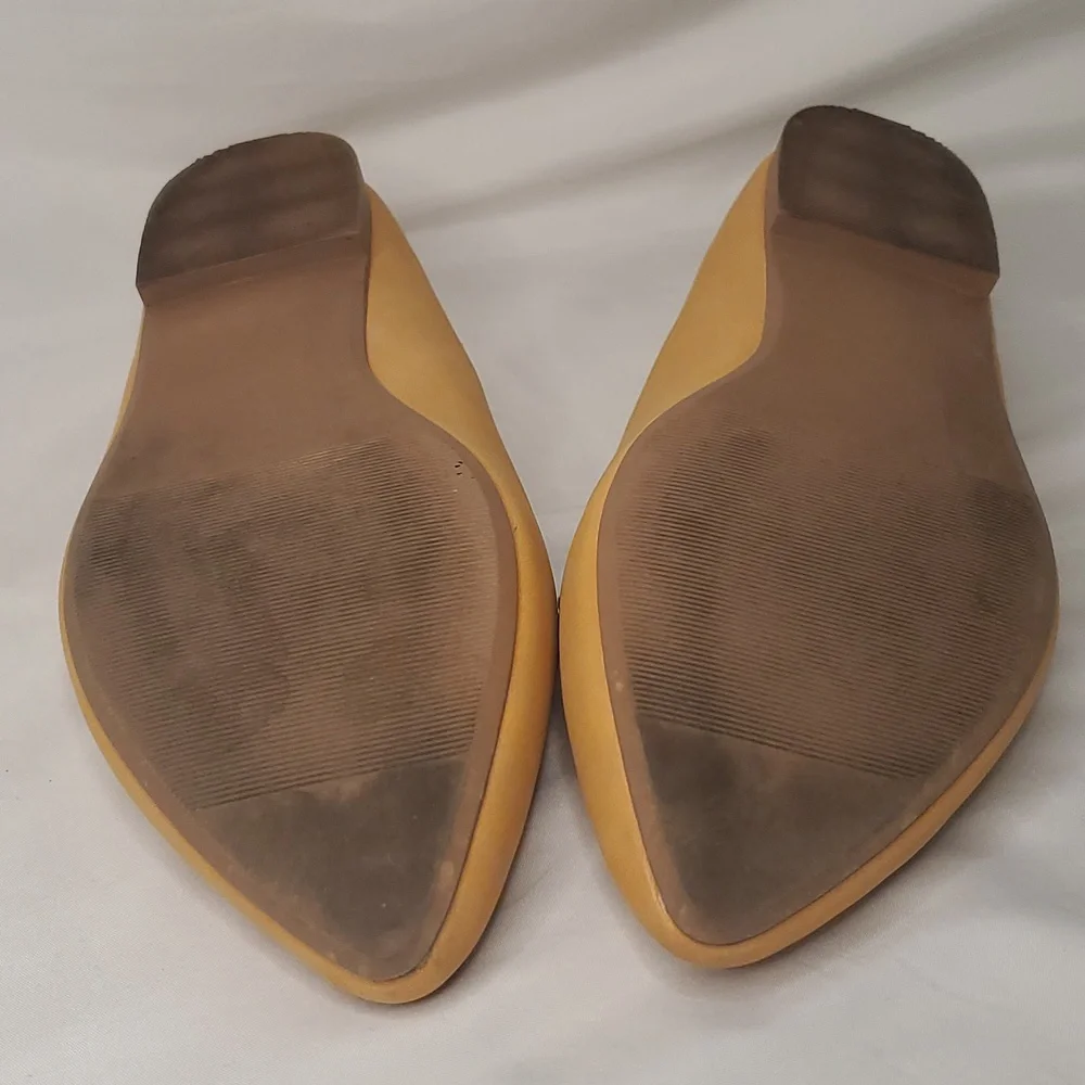 Shoes Flats Coconuts by Matisse Yellow Pointed Toe Spring Easter Casual